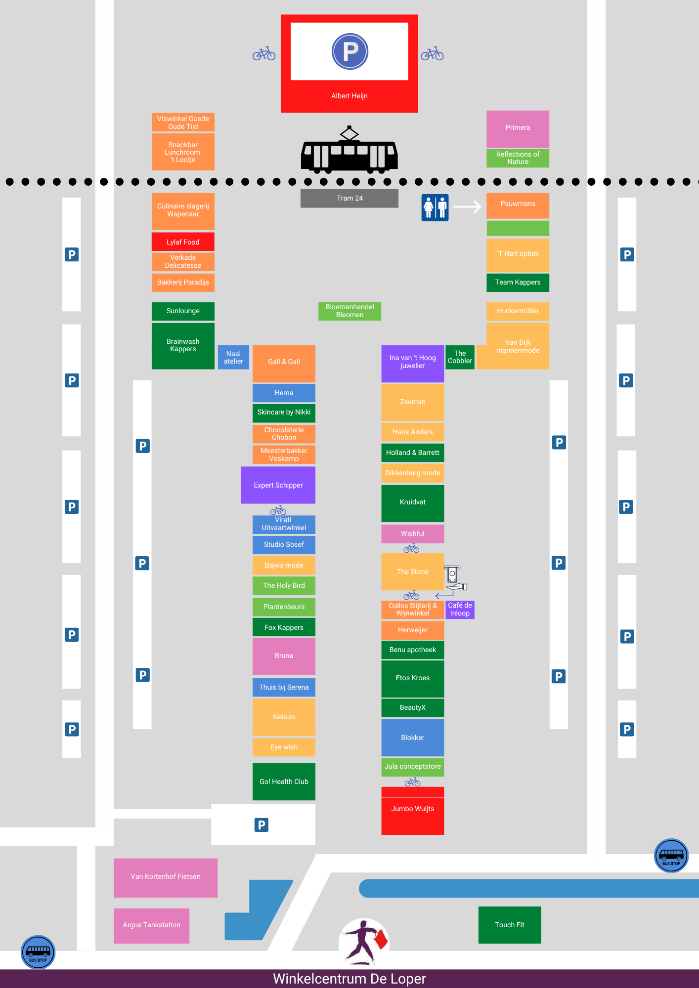 Plattegrond de Loper Vlaardingen